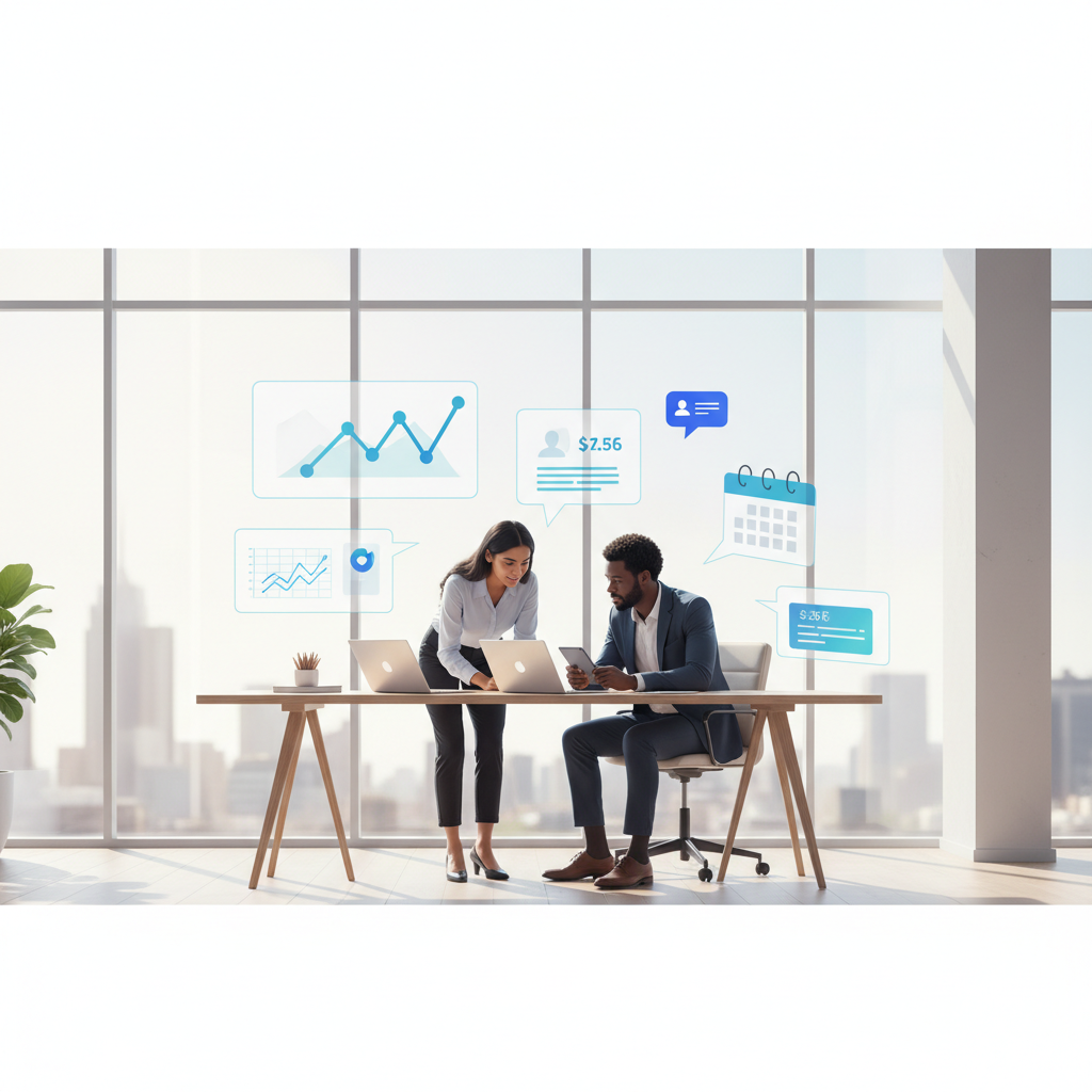 Modern illustration of a team planning how to price corporate training packages